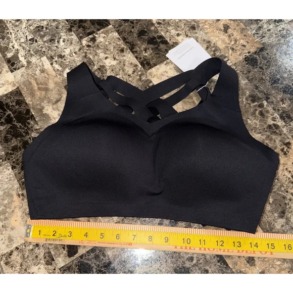 LULULEMON ENLITE WEAVE-BACK BRA BLACK COLOR NWT SIZE 38D